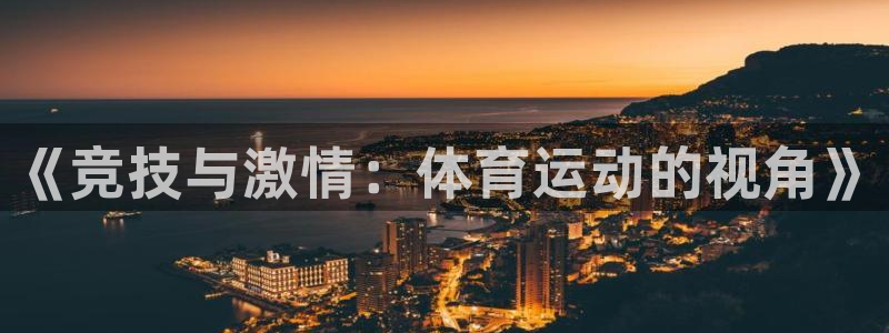 3377体育平台：《竞技与激情：体育运动的视角》