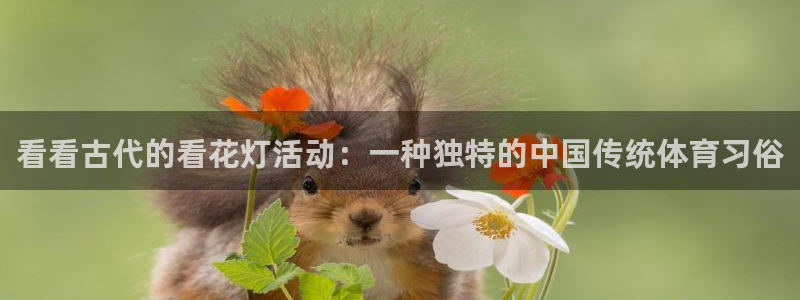 3377体育app登录入口：看看古代的看花灯活动：一种独特的中国传统体育习俗